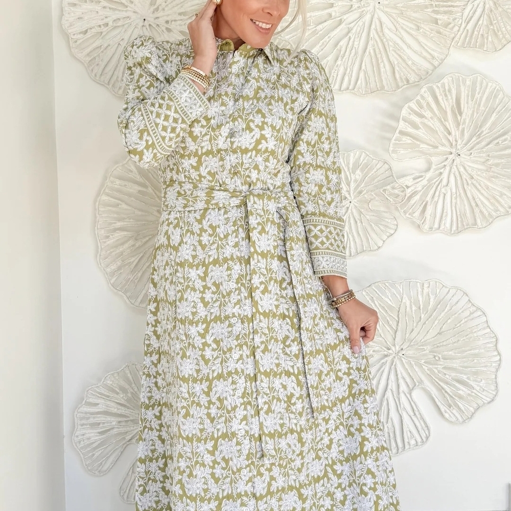 Floral Long Sleeve Maxi Dress
